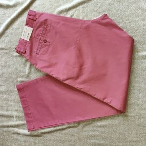 J. Crew faded red cotton twill chinos, size 34 waist 32 length